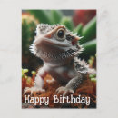 Search for bearded dragon birthday cards invites Cute