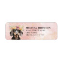Search for black and tan dachshund return address labels Puppy