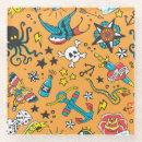 Search for skull tattoo coasters Illustration