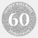 Search for birthday name stickers Glitter