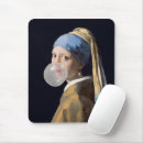 Search for vintage portrait mousepads Johannes vermeer