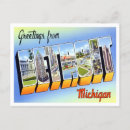 Search for vintage detroit postcards Retro