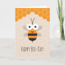 Search for bee cartoons birthday cards For kids