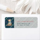 Search for plaid return address labels Traditional