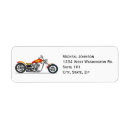 Search for biker return address labels Black