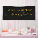 Search for 60th birthday banners Black