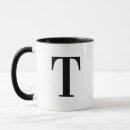 Search for letter t mugs Black and white