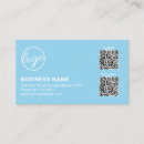 Search for blue sky business cards Qr code