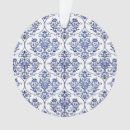 Search for damask pattern christmas tree decorations Retro