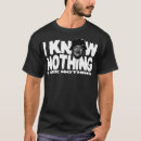 Search for know nothing tshirts Graphic