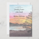 Search for mountain sunset wedding invitations Lake