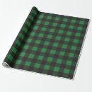 Search for green and black buffalo plaid wrapping paper Geometric