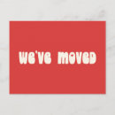 Search for holiday moving announcement postcards We've moved