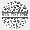 Search for black paw print stickers Paws