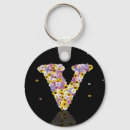 Search for letter v key rings Elegant