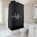 Search for modern shower curtains Calligraphy