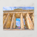Search for brandenburg gate postcards Watercolor