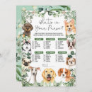 Search for puppy shower invitations Greenery