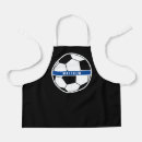 Search for soccer aprons Black and white