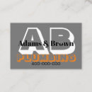 Search for plumbers business cards Modern
