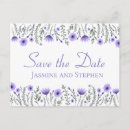Search for lavender save the date postcards Wildflowers