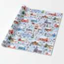 Search for christmas scene wrapping paper Cosy
