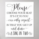 Search for choose a seat wedding signs Seating