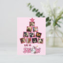Search for snowing postcards Christmas tree