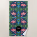 Search for pink flamingo beach towels Monstera