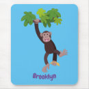 Search for chimpanzees mousepads Cute