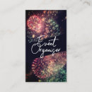 Search for fireworks business cards Elegant