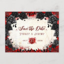 Search for halloween save the date postcards Black
