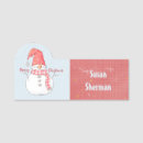 Search for christmas name tags Snowman
