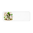 Search for cute shamrock return address labels Leprechaun