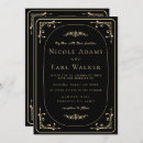 Search for gold typography wedding invitations Vintage