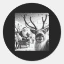 Search for funny reindeers stickers Happy christma
