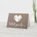 Search for cute bridesmaid cards Rustic