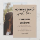 Search for kraft wedding invitations Nothing fancy just love