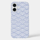 Search for japanese wave pattern iphone cases White