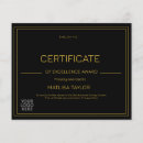 Search for certificates of excellence Academic