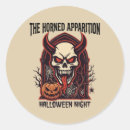 Search for horned skull stickers Halloween