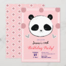 Search for pink panda invitations Bear
