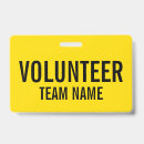 Search for volunteer id badges Staff