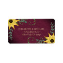 Search for rustic sunflower return address labels Eucalyptus