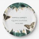 Search for emerald green gold plates Butterfly