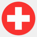 Search for red cross flag stickers White