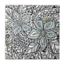 Search for black and white floral pattern tiles Vintage