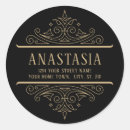 Search for gothic stickers Black and gold
