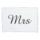 Search for mr and mrs pillowcases Black and white