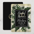 Search for jungle bridal shower invitations Tropical leaves